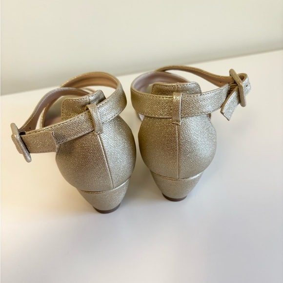 Paradox London Jagger Champagne gold shimmer size 8 new wedge heel - Picture 6 of 6